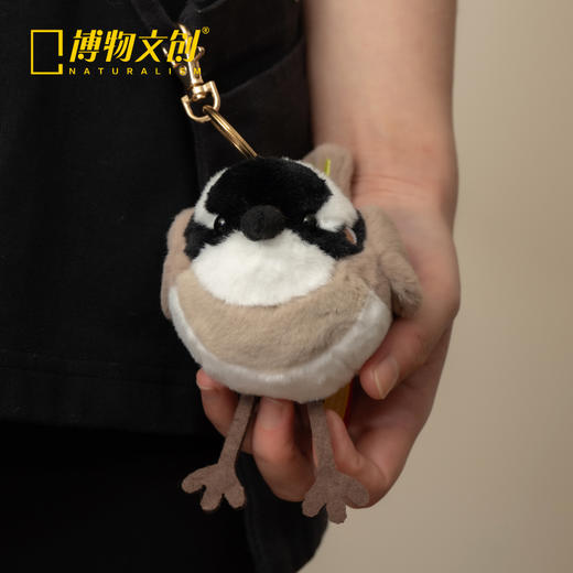 博物文创 啾儿白头鹎 毛绒玩具挂件 情人节日礼物 商品图3