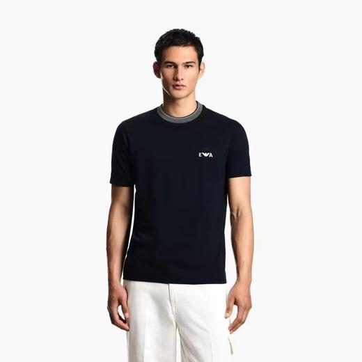 F030663新款情侣款珠地纯棉圆领刺绣短袖薄T恤 商品图7