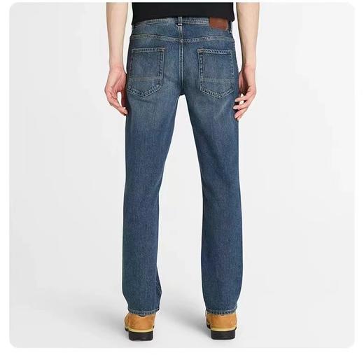 F030686休闲弹力耐磨中高腰修身直筒牛仔长裤 商品图10