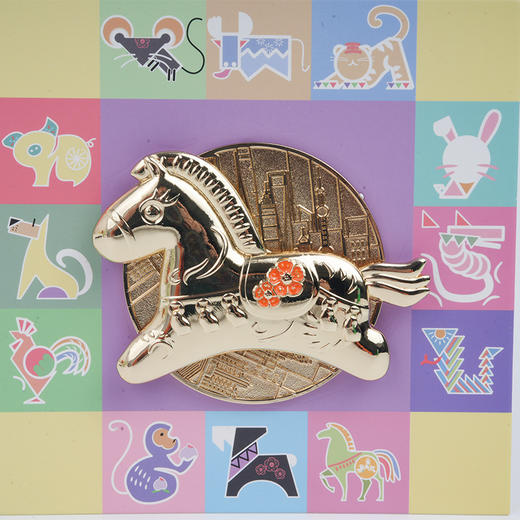 【632推荐】上海中心转转马冰箱贴 商品图1