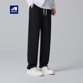 墨麦客松紧腰抽绳休闲裤男2025秋冬新款直筒宽松男士长裤子91117