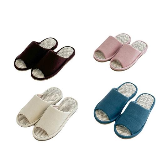 日式无印凉拖鞋良品夏季家居拖鞋纯色男女凉席底情侣防水拖鞋 商品图4