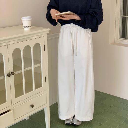 老米优品🎈砂洗棉质，轻柔垂顺~《巨显瘦春季阔腿九分裤》多道砂洗工艺反复打磨 版型魔法先搜！ 藏肉显高~ 商品图5