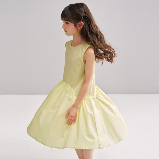 笛莎/Deesha 【松饼熊】2026年夏季新款女童连衣裙无袖A版棉布连衣裙 商品图0