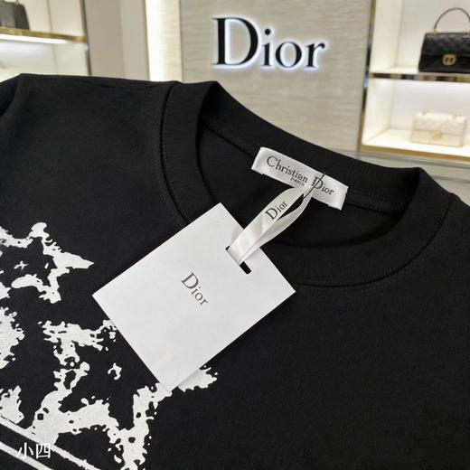 F030614精纺棉字母星星印花轻薄透气短袖圆领短袖T恤 商品图4