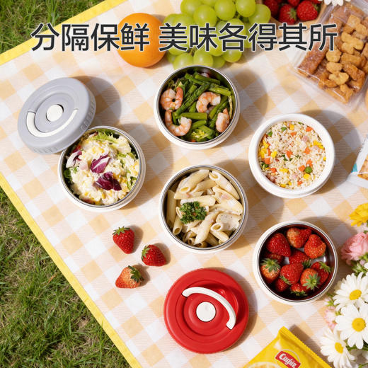 乐扣乐扣（LOCK&LOCK）圆形保温饭盒不锈钢便当盒 yc0309036 商品图1