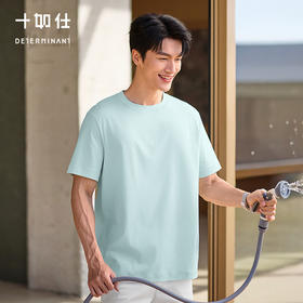 【门店同款】十如仕春夏新品双面羊毛棉混纺轻薄羊毛短袖T恤T15-03
