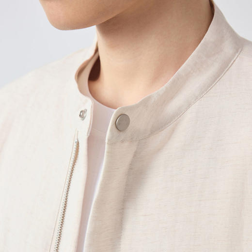 墨麦客男装高智通勤立领休闲外套男2026春款老钱风男士夹克81622. 商品图3