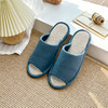 日式无印凉拖鞋良品夏季家居拖鞋纯色男女凉席底情侣防水拖鞋 商品缩略图3