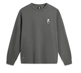 李宁反伍BADFIVE男子加绒保暖宽松套头卫衣AWDV879-7