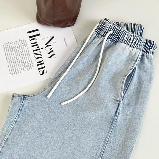 老米优品🎈砂洗棉质，轻柔垂顺~《巨显瘦春季阔腿九分裤》多道砂洗工艺反复打磨 版型魔法先搜！ 藏肉显高~ 商品图14