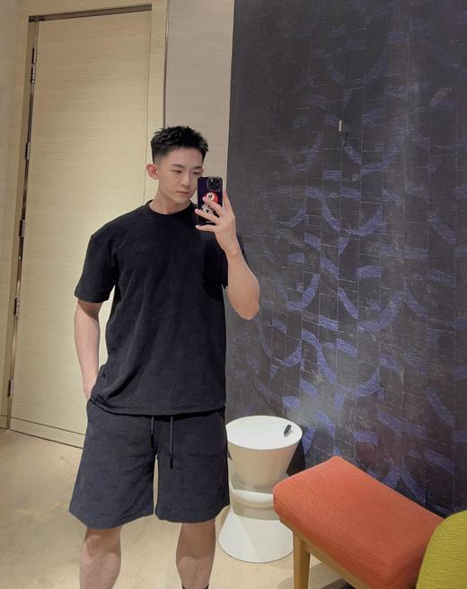 驴家25ss毛巾格提花短袖T恤（DY） 商品图1