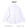 SDSA男士秋冬新款痞帅男装简约基础款纯色口袋翻领长袖衬衫百搭 商品缩略图4