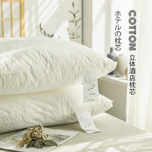 日式无印单人超柔羽丝绒立体枕芯出口日本全棉良品酒店蓬松高枕头 商品图0