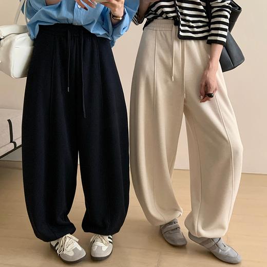 K.HIP 简韩杨桃裤 裤型分割裁剪 打造腿部立体廓形 垂坠挺括 一裤两穿 直筒束腿两种穿搭 SOFT POWER风 2603 商品图4