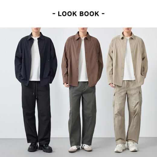 墨麦客男装美式休闲拼接男士夹克2026春新款铆钉装饰外套男81619. 商品图4