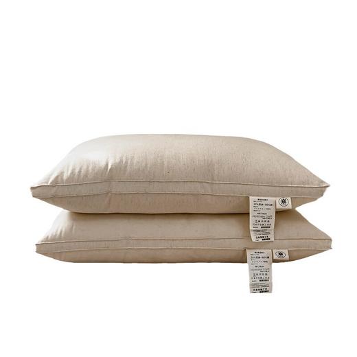 日系无印西川棉麻枕芯良品亚麻枕头立体枕芯单人民宿枕芯纯色简约 商品图4