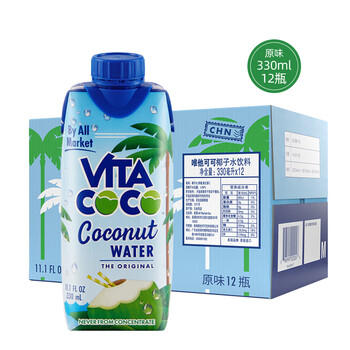 唯他可可（Vita Coco）唯特清椰椰子水椰汁饮料低糖低卡含电解质原装进口果汁330ml*12瓶 商品图3