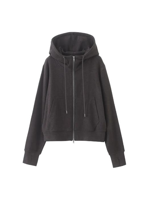 F030608春季新品蚕丝羊绒空气层休闲百搭连帽外套 商品图2