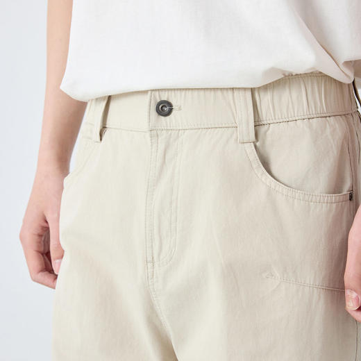 墨麦客男装高智通勤亚麻棉裤子男2026春季新款简约休闲裤男91561. 商品图1