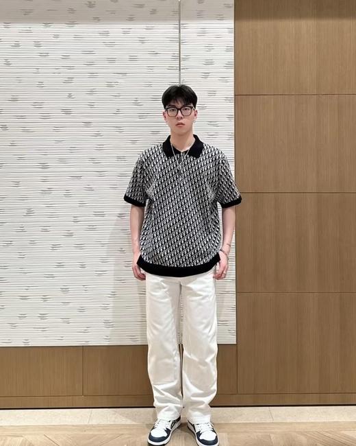 迪奥25ss字母logo满印老花短袖Polo衫（DY） 商品图6