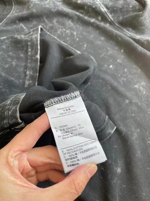 F0306109夏季新款圆领百搭复古做旧水洗印花短袖T恤 商品图6