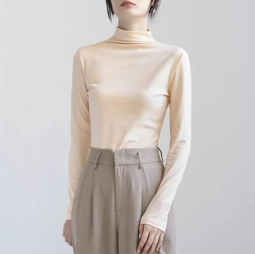 【实付99元到手3件！！加入购物车3件结算自动满减 拍一件不发货！！】DANMO半高领打底衣 | 柔软舒适 气质半高领 弹力修身版型 商品图3