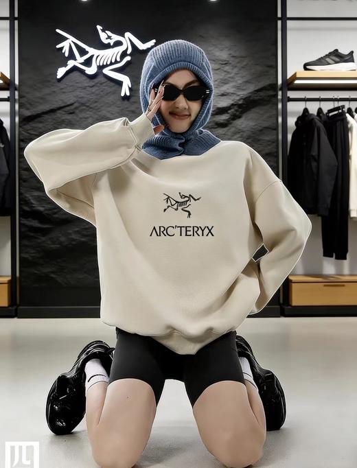 F030613重磅珠地圆领休闲宽松舒适卫衣男女同款 商品图6