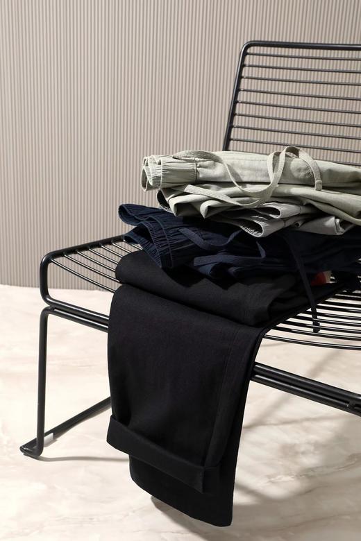 F030643早春松弛感穿搭棉麻混纺透气亚麻休闲裤长裤 商品图1