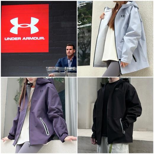 【品牌直发】安德玛亲子款防泼水连帽硬壳冲锋外套 硬壳守护 无惧风雨 一件穿三季节 Under Armour KIDS 商品图0