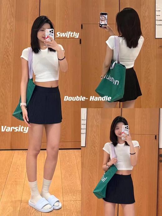 F030666冰感透气户外运动半身裙女带内衬防走光网球裙瑜伽健身短裙 商品图9