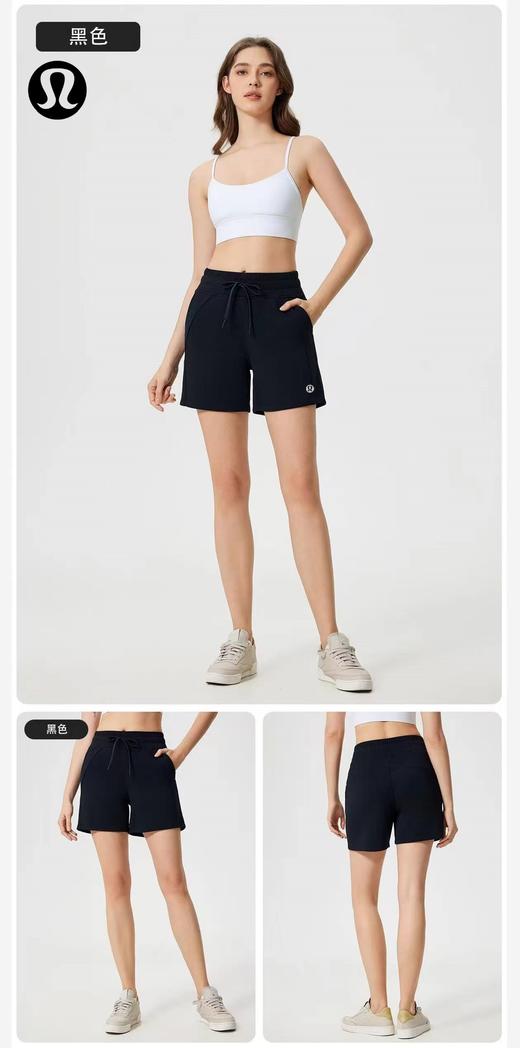 F030667夏季吸湿排汗健身跑步运动短裤女休闲通勤松紧腰宽松瑜伽裤 商品图6