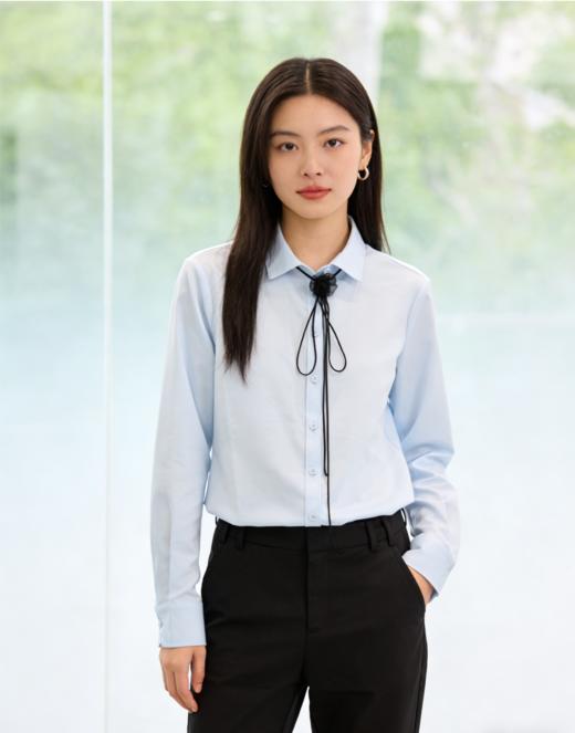 G2000女装SS26商场新款【抗菌/免烫防皱/吸湿速干】修身休闲衬衫61221033 商品图0