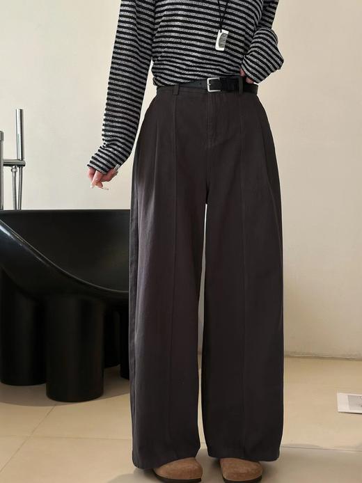 F030674春季新款简约舒适棉质杨桃裤春款直筒裤 商品图13