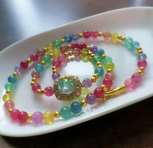 6.8mm碧玺手串 商品图2