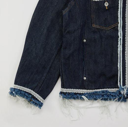 Meagratia 蕾丝带牛仔外套 商品图4