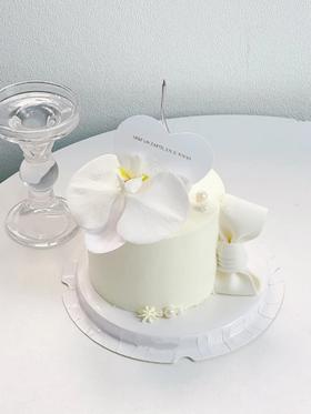 【38女神节】蝴蝶兰唯美节日D款蛋糕