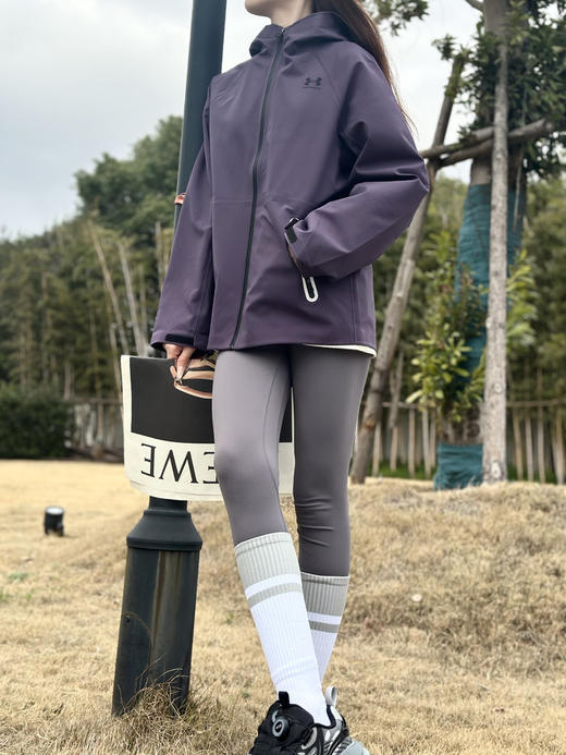 【品牌直发】安德玛亲子款防泼水连帽硬壳冲锋外套 硬壳守护 无惧风雨 一件穿三季节 Under Armour KIDS 商品图8