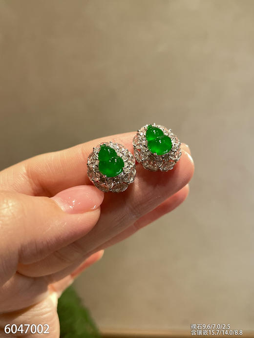 6047002，葫芦耳钉。具体价格微信咨询 商品图0