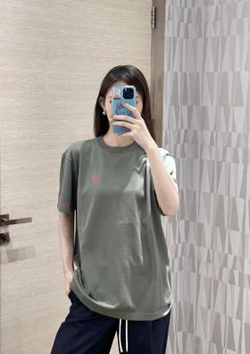 驴家25ss撞色提花标识针织短袖T恤（DY）