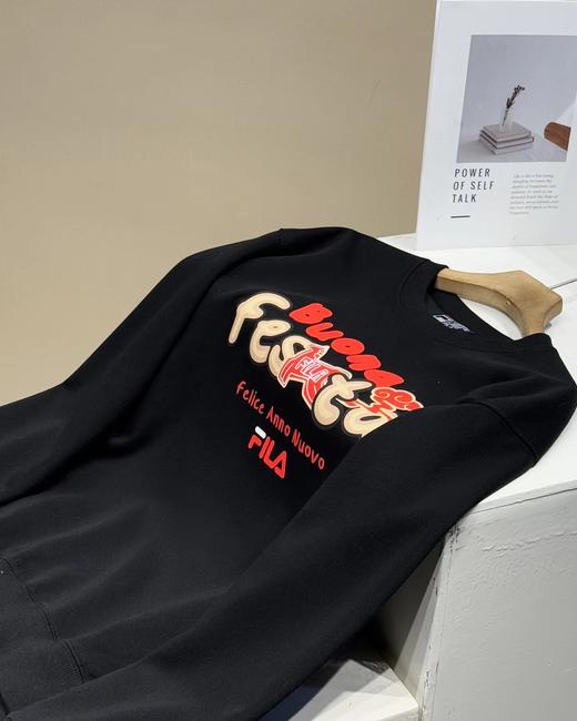 F0306125情侣套头卫衣精梳棉面料26春新年男女同款红色上衣 商品图10