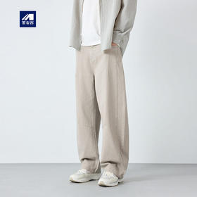 墨麦客男装美式休闲全棉男士裤子2026春新款斜纹微肌理男裤91553.