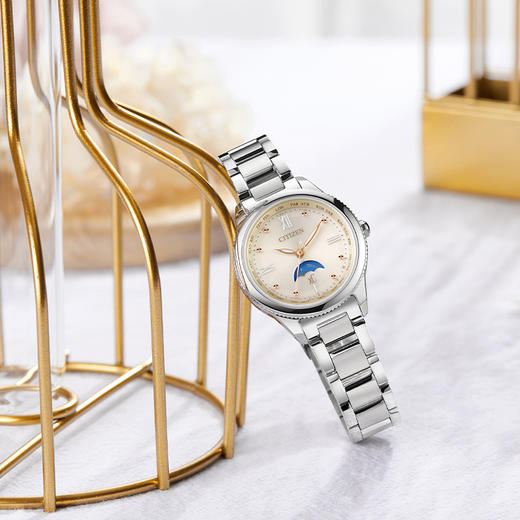 西铁城新款xC系列日相舒博钛光动能电波手表女EE1000-58A 商品图4