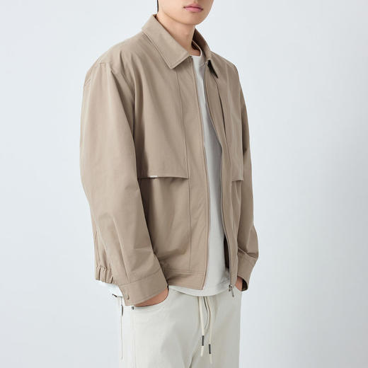 墨麦客男装高智通勤翻领外套男2026春新款纯色合体男士夹克81612. 商品图1