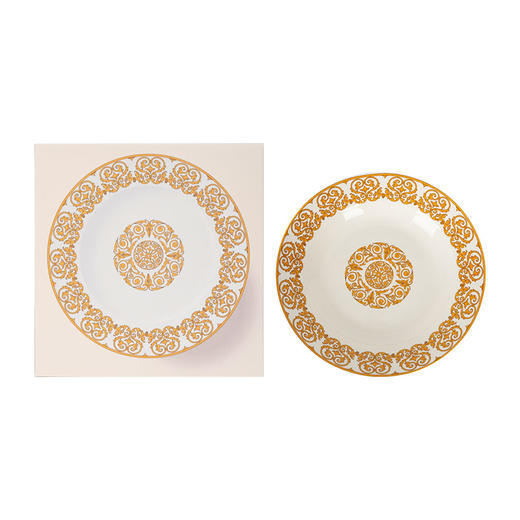 大英博物馆 马约里卡系列 鎏光卷蔓陶瓷盘 商品图4