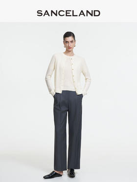 三石一澜圆领毛衫