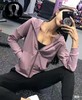 F030670瑜伽服连帽拉链运动外套宽松休闲夹克拉链开衫 商品缩略图8