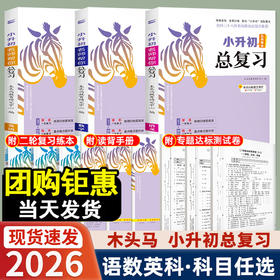 2026春木头马小升初总复习语文数学英语科学真题卷小学核心考点全归纳知识大全六年级毕业升学复习资料书