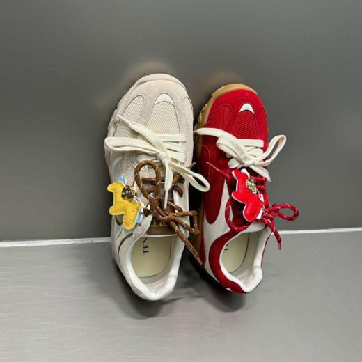 【马上有钱】真皮厚底德训鞋女款！2026春季新款双鞋带休闲运动阿甘鞋 商品图3