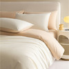 日式无印西川磨毛四件套秋冬厚款良品纯棉纯色酒店名宿床品套件 商品缩略图2